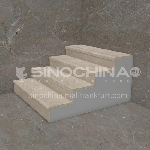 Natural beige classic European marble staircase M-AA14M